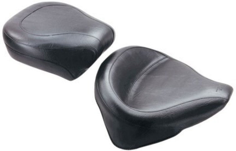 Mustang Motorcycle Mustang 1984-2006 Harley Standard Rear Tire Wide Touring Solo Seat - Black - 75757