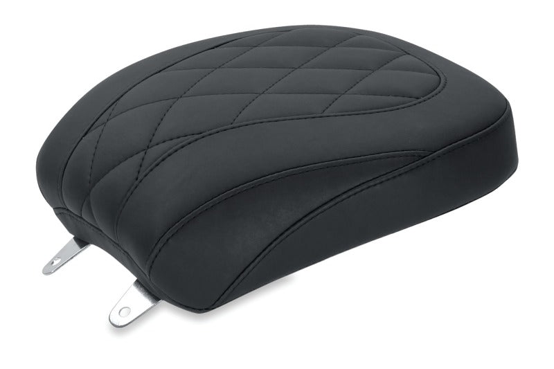 Mustang Motorcycle Mustang 1984-2006 Harley Standard Rear Tire Wide Tripper Passenger Seat Diamond Stitch - Black - 76803