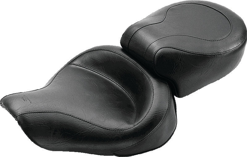 Mustang Motorcycle Mustang 1991-2005 Harley Dyna Wide Touring 1PC Seat - Black - 75415