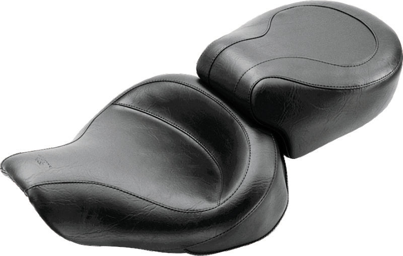 Mustang Motorcycle Mustang 1991-2005 Harley Dyna Wide Touring 1PC Seat - Black - 75536
