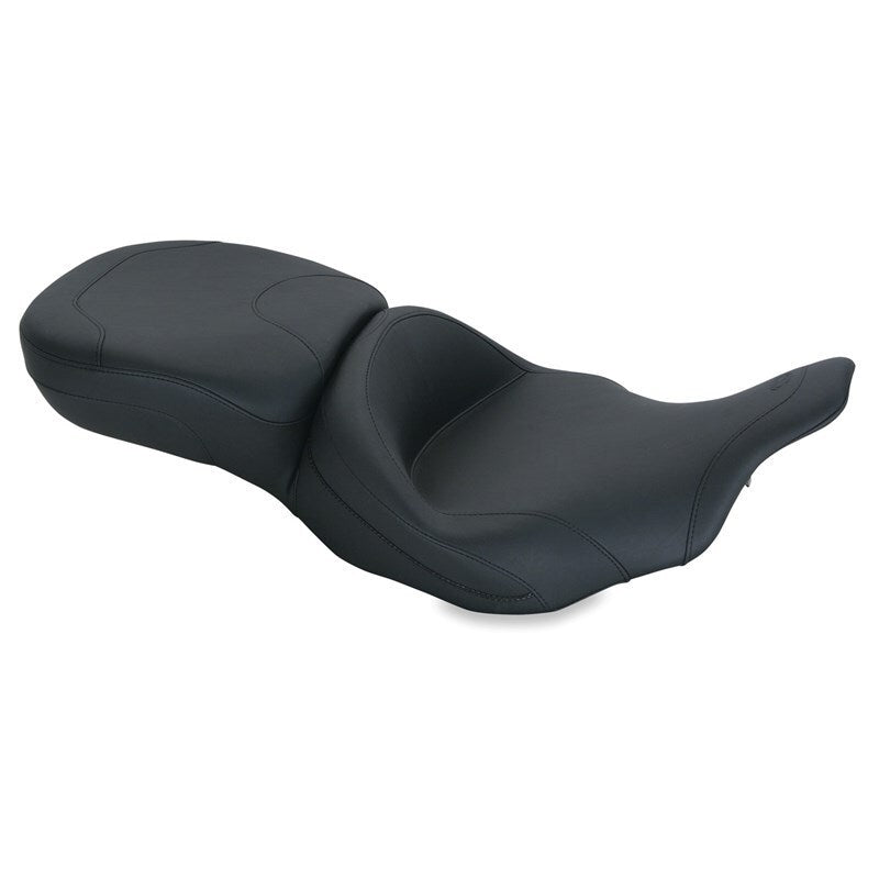 Mustang Motorcycle Mustang 1997-2007 Harley Electra Glide, Rd Glide Super Touring 1PC Seat - Black - 76971