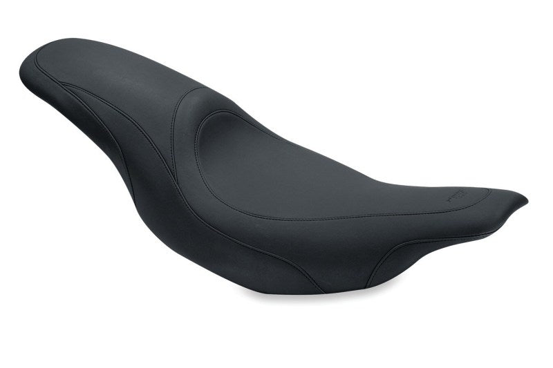 Mustang Motorcycle Mustang 1997-2007 Harley Electra Glide, Rd Glide Tripper Fastback 1PC Seat - Black - 76589