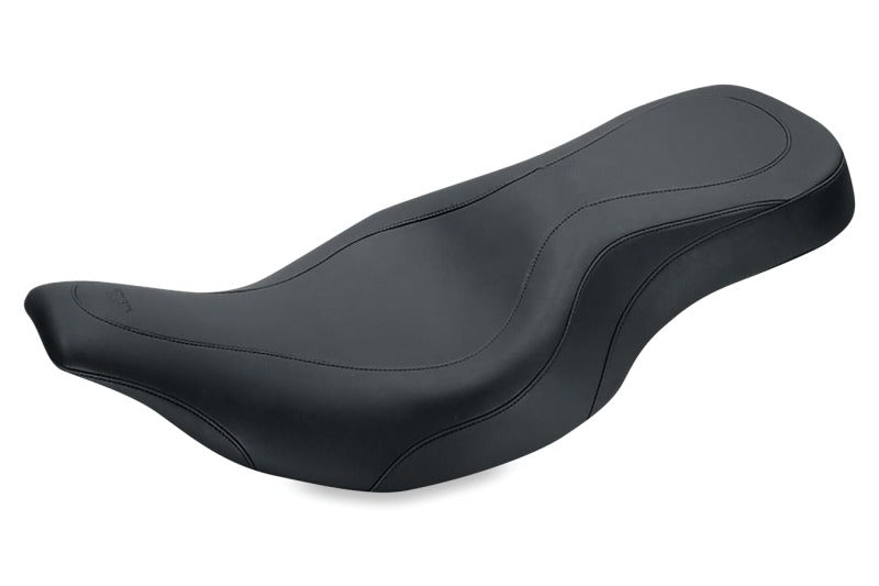 Mustang Motorcycle Mustang 1997-2007 Harley Electra Glide, Rd Glide Wide Tripper 1PC Seat - Black - 76587