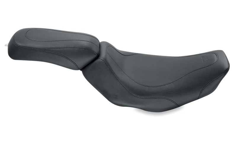 Mustang Motorcycle Mustang 1997-2007 Harley Electra Glide Std, Road Glide Tripper Fastback Solo Seat - Black - 76350