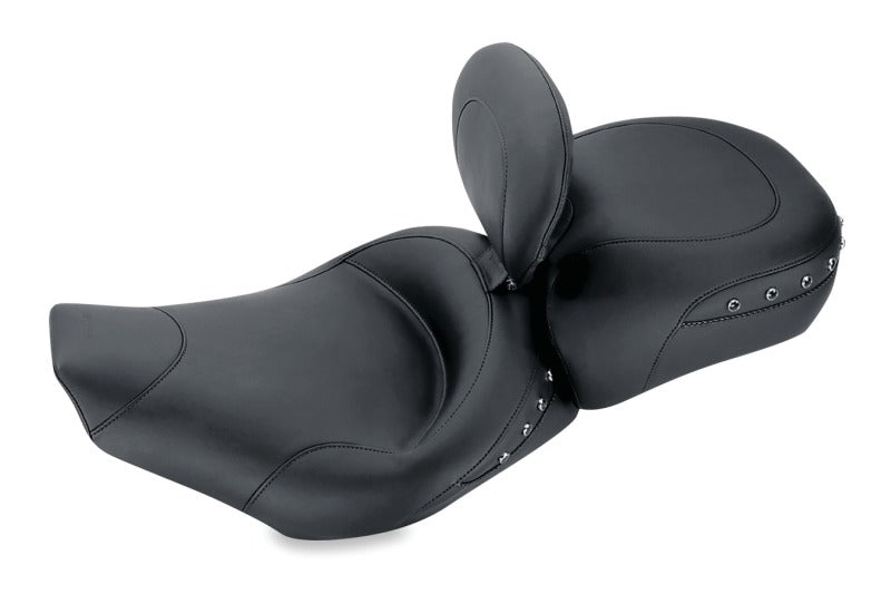 Mustang Motorcycle Mustang 1997-2007 Harley Rd King,2006-2007 Str Glide,2000-2005 Eagle Solo Seat w /DBR Black Pearls - Black - 79102