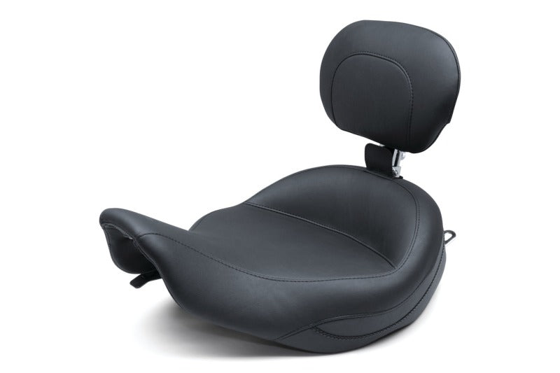 Mustang Motorcycle Mustang 1997-2007 Harley Rd King, 2006-2007 Str Glide, 2000-2005 Eagle Touring Solo Seat-Black - 79457