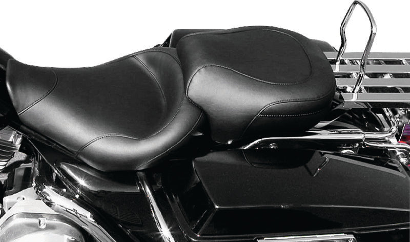 Mustang Motorcycle Mustang 1997-2007 Harley Road King, 2006-2007 Street Glide, 2000-2005 Eagle Std Touring Solo Seat - Black - 75459