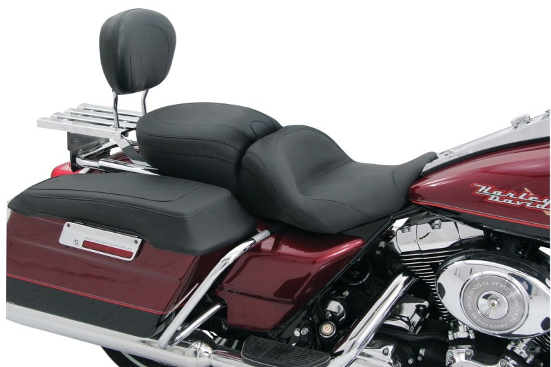 Mustang Motorcycle Mustang 1997-2021 Harley Touring Sissy Bar Pad (12 inch x 9 inch) - Black - 79071