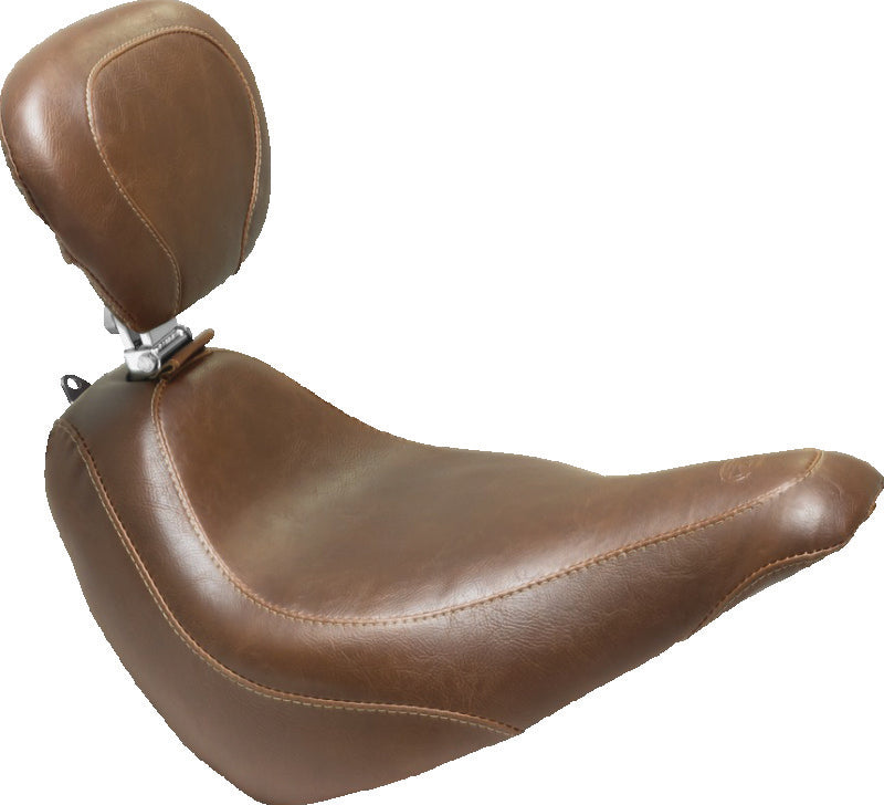 Mustang Motorcycle Mustang 1997-2021 Harley Touring Sissy Bar Pad (12 inch x 9 inch) - Brown - 76771