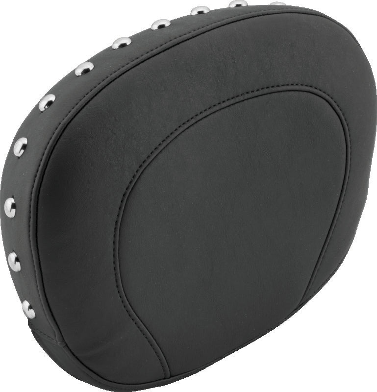 Mustang Motorcycle Mustang 1997-2021 Harley Touring Sissy Bar Pad (12 inch x9 inch) w/Studs - Black - 79084