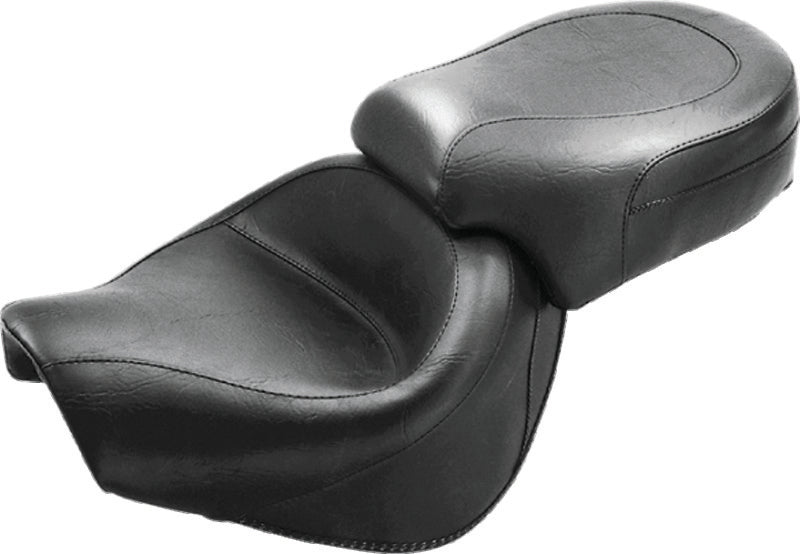 Mustang Motorcycle Mustang 1998-2003 Honda VT750 Ace Wide Touring 2PC Seat - Black - 75001
