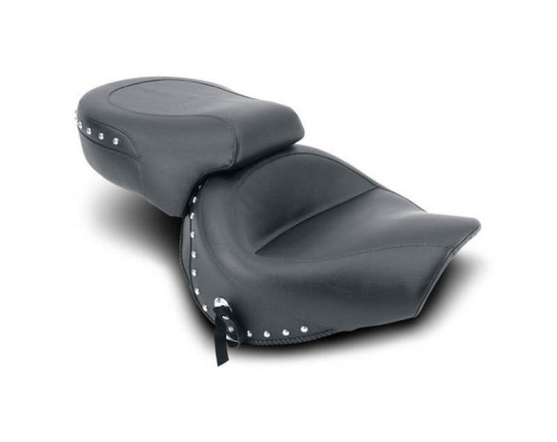Mustang Motorcycle Mustang 1998-2003 Honda VT750 Ace Wide Touring 2PC Seat w/Studs- Black - 75000