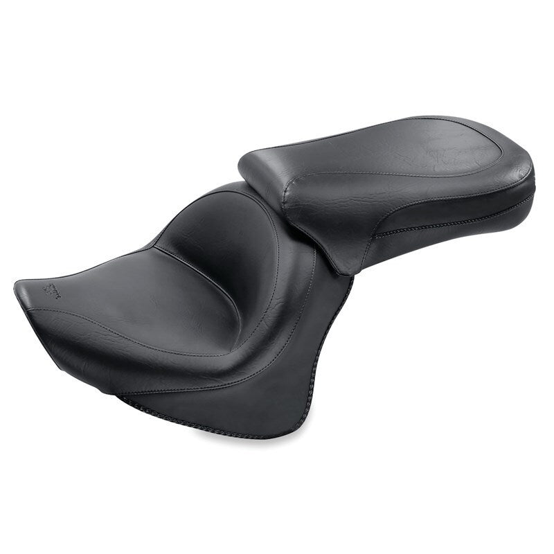 Mustang Motorcycle Mustang 1998-2010 Yamaha V-Star 650 Classic,2002-2010 V-Star 650 Silverado Touring 2PC Seat - Black - 76101