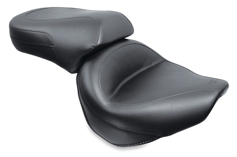 Mustang Motorcycle Mustang 1998-2016 Yamaha V-Star 650 Custom, 1998-2010 V-Star 650 Classic Touring 1PC Seat - Black - 75268