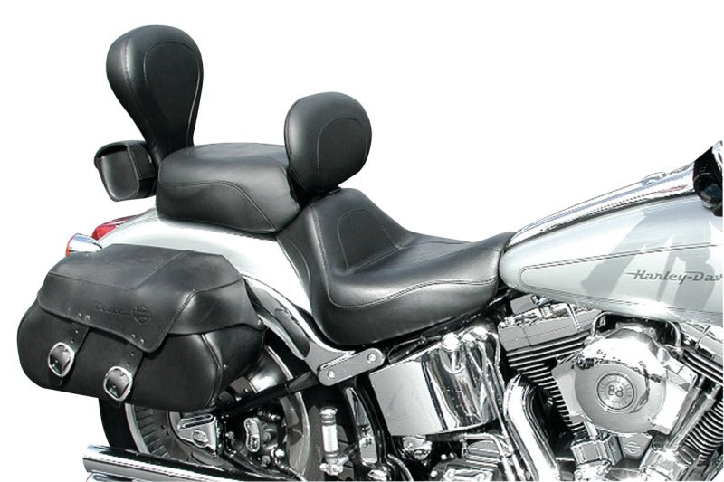 Mustang Motorcycle Mustang 2000-2007 Harley Softail Deuce Sissy Bar Pad (12 inch x 9 inch) - Black - 79082