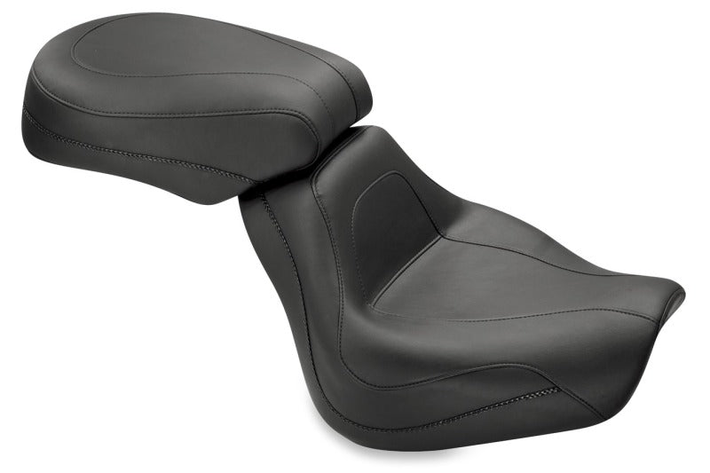 Mustang Motorcycle Mustang 2000-2007 Harley Softail Deuce Sport Touring Solo Seat - Black - 75203