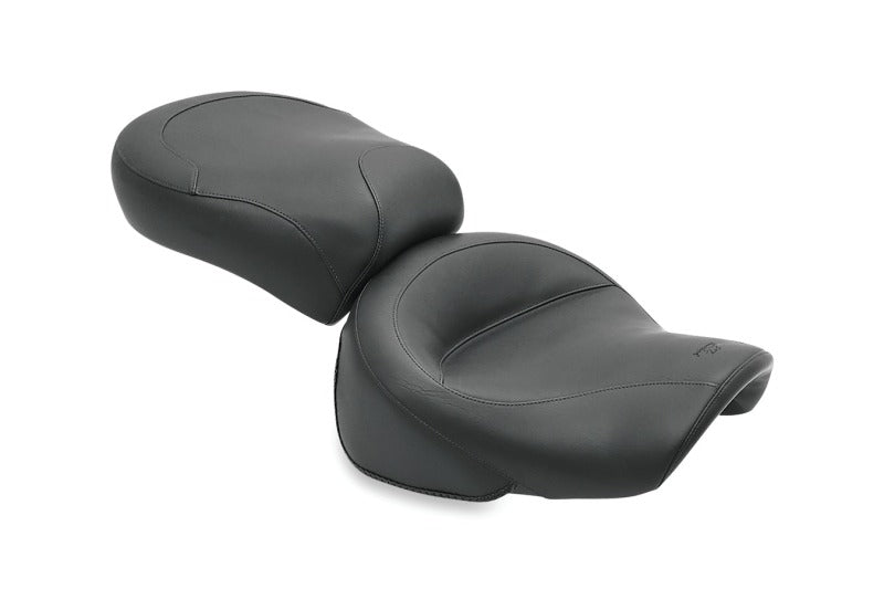 Mustang Motorcycle Mustang 2000-2008 Kawasaki Vulcan 1500 Classic FI, 2000-2004 Nomad Fl Std Touring 2PC Seat - Black - 75785