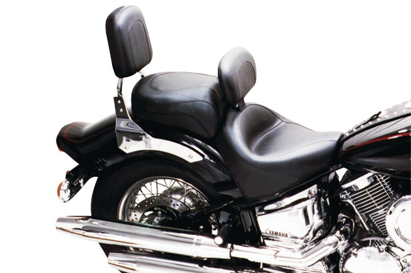 Mustang Motorcycle Mustang 2000-2011 Yamaha V-Star 1100 Classic,2002-2011 V-Star 1100 Silverado Touring 2PC Seat- Black - 79242