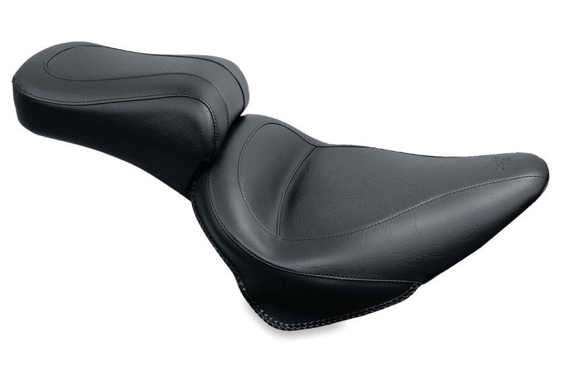 Mustang Motorcycle Mustang 2000-2015 Harley Softail Standard Rear Tire Standard Touring 1PC Seat - Black - 76045