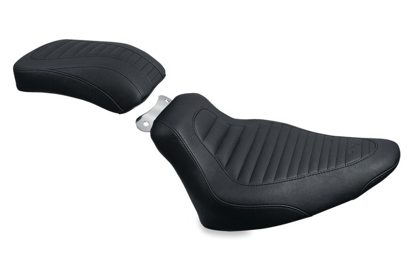 Mustang Motorcycle Mustang 2000-2015 Harley Softail Standard Rear Tire Tripper Passenger Seat - Black - 76737