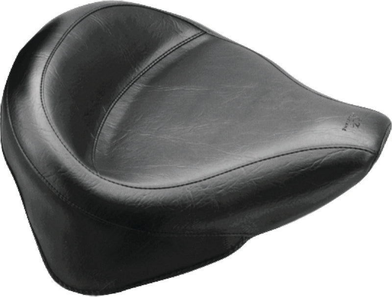 Mustang Motorcycle Mustang 2000-2015 Harley Softail Standard Rear Tire Wide Touring Solo Seat - Black - 76181