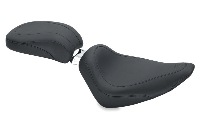 Mustang Motorcycle Mustang 2000-2015 Harley Softail Standard Rear Tire Wide Tripper Solo Seat - Black - 76810