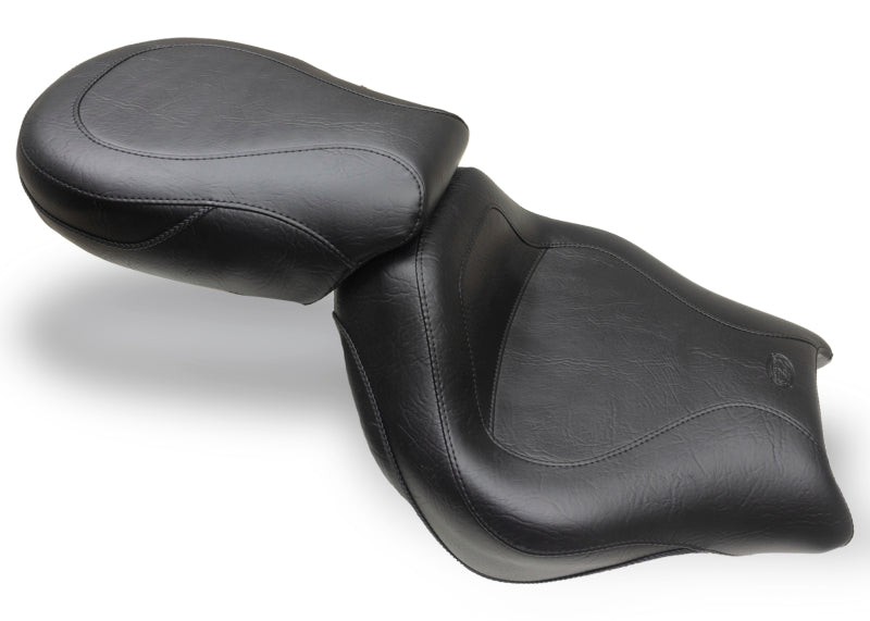 Mustang Motorcycle Mustang 2002-2008 Honda VTX1800C Sport Touring 2PC Seat - Black - 75901