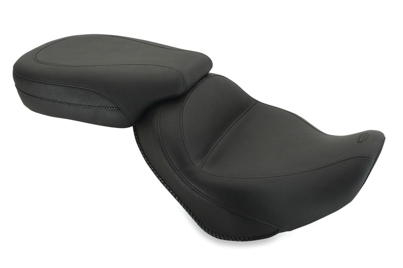 Mustang Motorcycle Mustang 2002-2008 Triumph America,2003-2008 Speedmaster Standard Touring 2PC Seat - Black - 76018