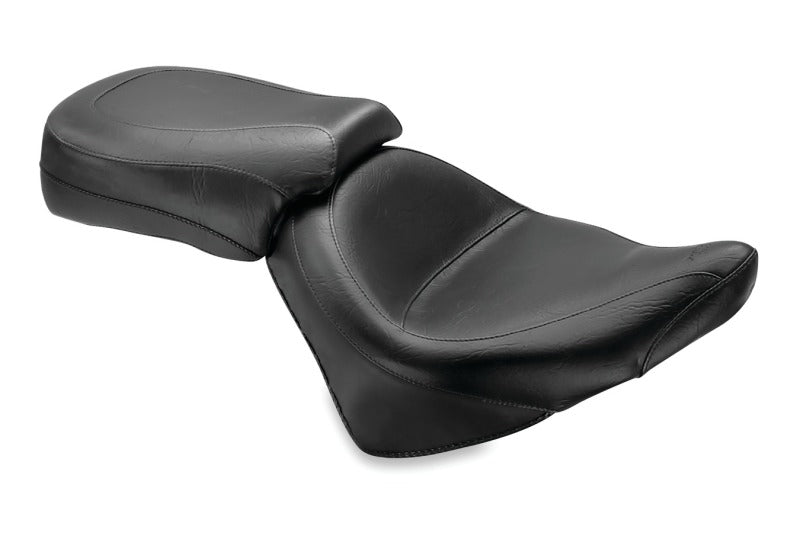 Mustang Motorcycle Mustang 2003-2017 Victory Vegas, Kingpin, 2005-2007 8-Ball Standard Touring 2PC Seat - Black - 76511