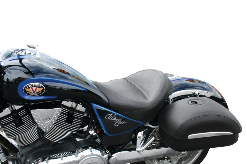 Mustang Motorcycle Mustang 2003-2017 Victory Vegas, Kingpin, 2005-2007 8-Ball Standard Touring Solo Seat - Black - 76514