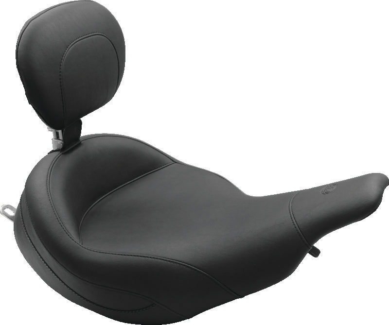 Mustang Motorcycle Mustang 2004-2008 Honda VTX1800N Wide Touring 2PC Seat - Black - 76531