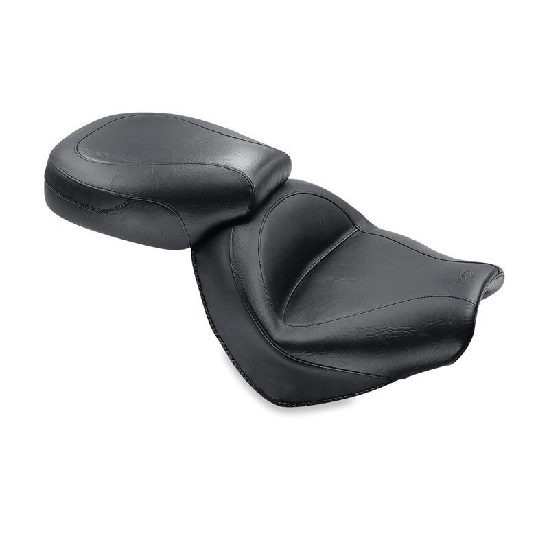 Mustang Motorcycle Mustang 2004-2009 Honda VTX1300C Wide Touring 2PC Seat - Black - 76191