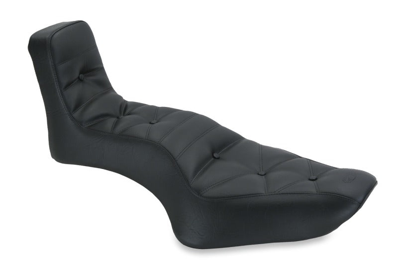 Mustang Motorcycle Mustang 2004-2021 Harley Sportster Throwback 1PC Seat - Black - 75126