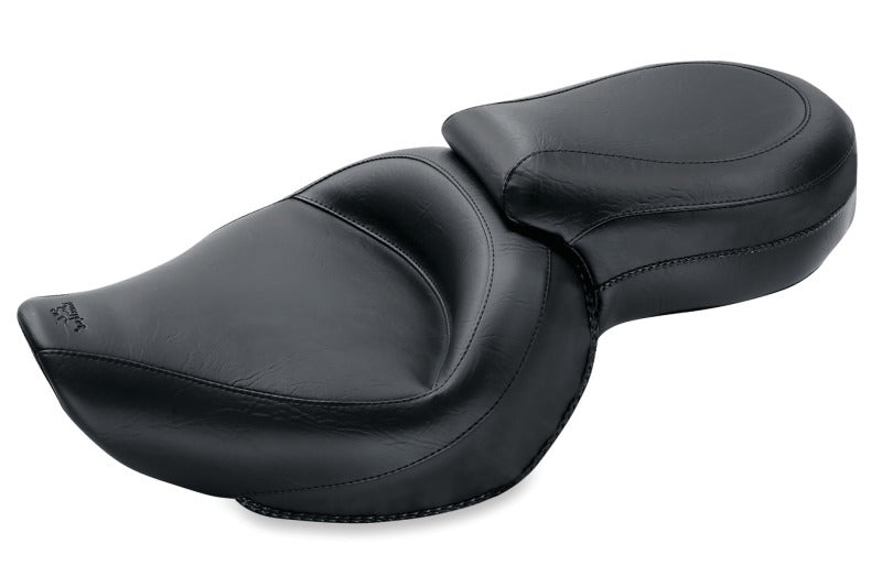 Mustang Motorcycle Mustang 2004-2021 Harley Sportster Wide Touring 1PC Seat - Black - 76141