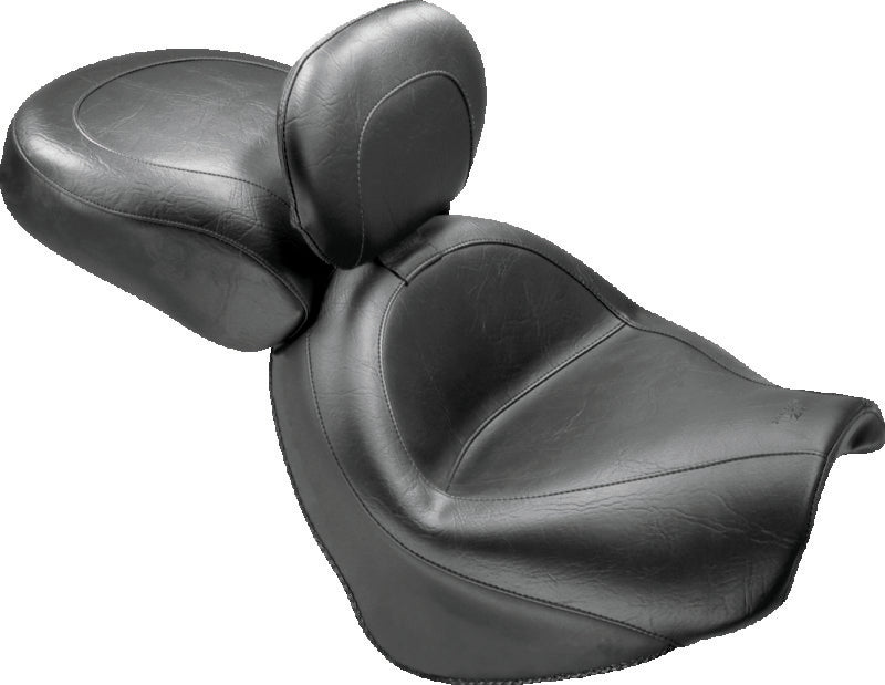 Mustang Motorcycle Mustang 2005-2008 Suzuki Blvd C50,2005-2008 Blvd C50T,2001-2004 VL800 Volusia Std Touring 2PC Seat - Black - 79283