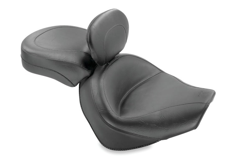 Mustang Motorcycle Mustang 2005-2009 Suzuki Boulevard C90, C90T Standard Touring 2PC Seat w/Driver Backrest - Black - 79411