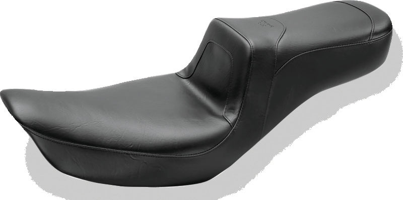 Mustang Motorcycle Mustang 2006-2017 Harley Dyna Squareback 1PC Seat - Black - 75615