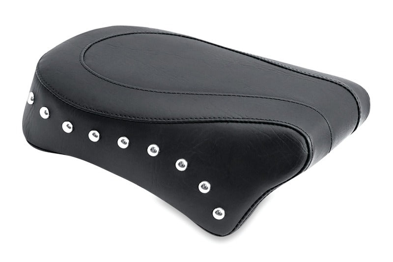 Mustang Motorcycle Mustang 2006-2017 Harley Dyna Standard Touring Passenger Seat w/Studs - Black - 76108