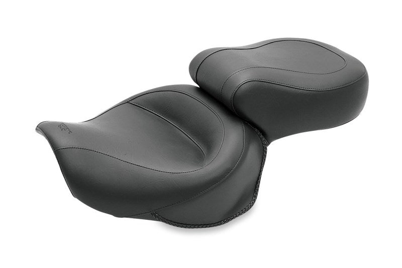 Mustang Motorcycle Mustang 2006-2017 Harley Dyna Wide Touring 1PC Seat - Black - 75535