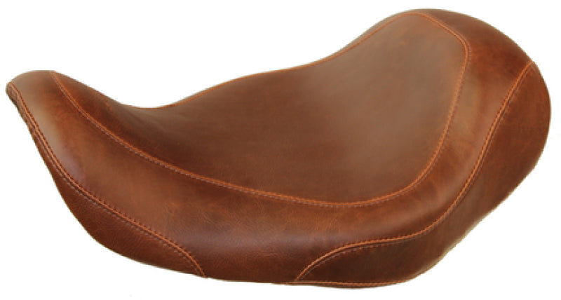 Mustang Motorcycle Mustang 2006-2017 Harley Dyna Wide Tripper Solo Seat - Distressed Brown - 76702