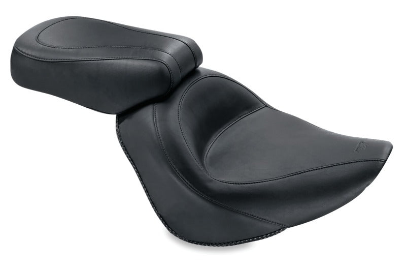 Mustang Motorcycle Mustang 2006-2017 Harley Softail Wide Tire (200mm) Standard Touring Passenger Seat - Black - 76246