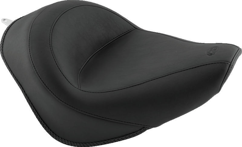 Mustang Motorcycle Mustang 2006-2017 Harley Softail Wide Tire (200mm) Standard Touring Solo Seat - Black - 76244