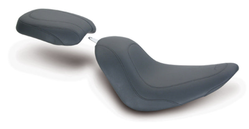 Mustang Motorcycle Mustang 2006-2017 Harley Softail Wide Tire (200mm) Tripper Passenger Seat - Black - 76783