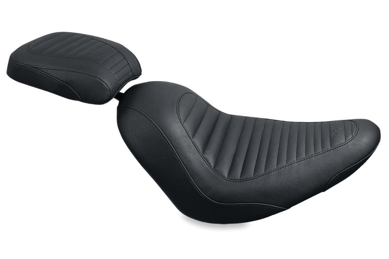 Mustang Motorcycle Mustang 2006-2017 Harley Softail Wide Tire (200mm) Tripper Solo Seat - Black - 76717