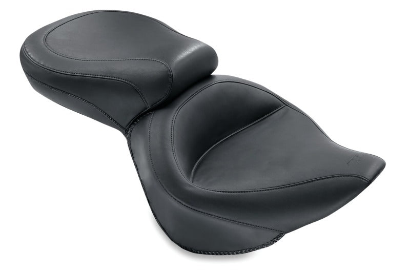 Mustang Motorcycle Mustang 2006-2017 Harley Softail Wide Tire (200mm) Wide Touring 1PC Seat - Black - 76404