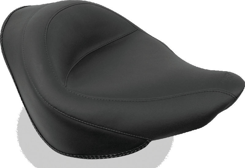 Mustang Motorcycle Mustang 2006-2017 Harley Softail Wide Tire (200mm) Wide Touring Solo Seat - Black - 76248