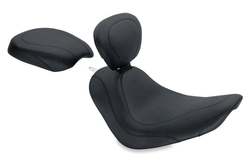 Mustang Motorcycle Mustang 2006-2017 Harley Softail Wide Tire (200mm) Wide Tripper Passenger Seat - Black - 76741