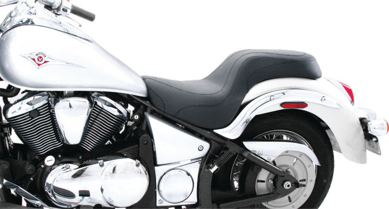 Mustang Motorcycle Mustang 2006-2021 Kawasaki Vulcan 900 Classic & Custom DayTripper 1PC Seat - Black - 76128