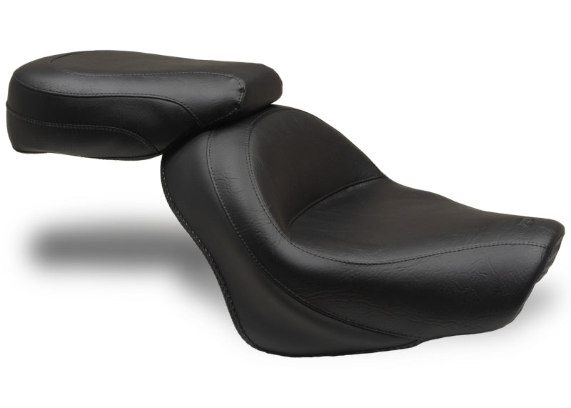 Mustang Motorcycle Mustang 2007-2015 Honda VT750C2 Spirit,2010-2020 Phantom Wide Touring 2PC Seat - Black - 76161