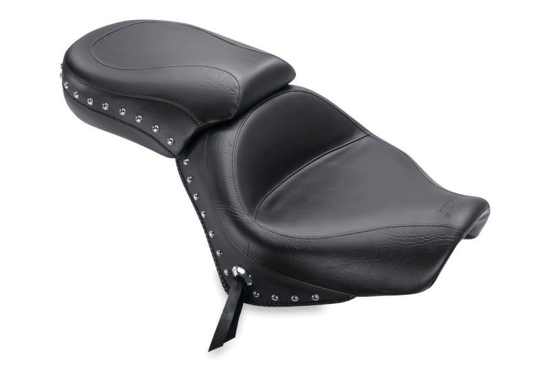 Mustang Motorcycle Mustang 2007-2015 Honda VT750C2 Spirit,2010-2020 Phantom Wide Touring 2PC Seat w/Studs - Black - 76160